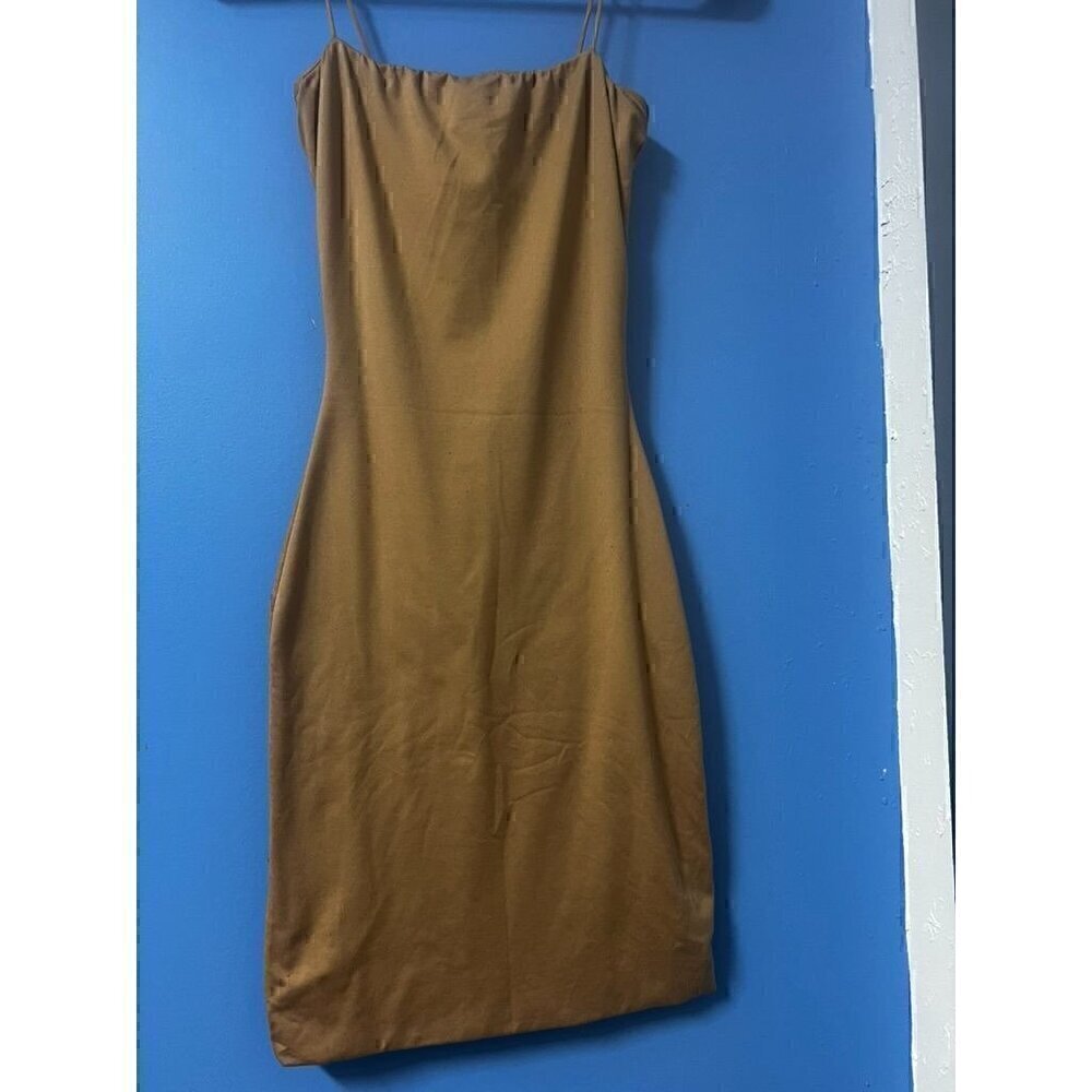 Windsor Womens Camel Brown Bodycon Dress, BODYCON, BODY TIGHT, XS